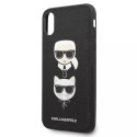 Karl Lagerfeld Etui Karl Lagerfeld KLHCPXSAKICKCBK do Appple iPhone X/XS hardcase Saffiano Karl&Choupette Head