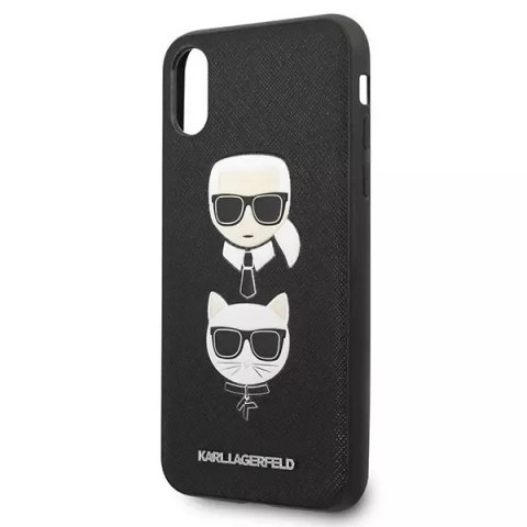 Karl Lagerfeld Etui Karl Lagerfeld KLHCPXSAKICKCBK do Appple iPhone X/XS hardcase Saffiano Karl&Choupette Head Karl Lagerfeld Etui Karl Lagerfeld KLHCPXSAKICKCBK do Appple iPhone X/XS hardcase Saffiano Karl&Choupette Head