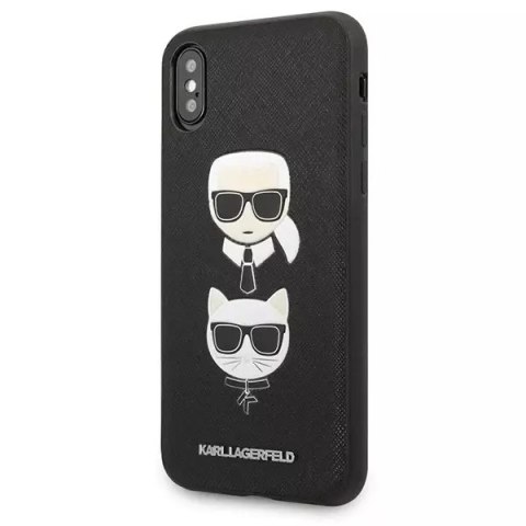 Karl Lagerfeld Etui Karl Lagerfeld KLHCPXSAKICKCBK do Appple iPhone X/XS hardcase Saffiano Karl&Choupette Head Karl Lagerfeld Etui Karl Lagerfeld KLHCPXSAKICKCBK do Appple iPhone X/XS hardcase Saffiano Karl&Choupette Head