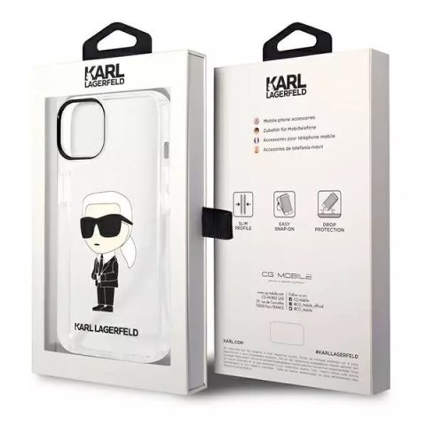 Karl Lagerfeld Etui Karl Lagerfeld KLHCP14MHNIKTCT do iPhone 14 Plus 6,7" hardcase Ikonik Karl Lagerfeld Karl Lagerfeld Etui Karl Lagerfeld KLHCP14MHNIKTCT do iPhone 14 Plus 6,7" hardcase Ikonik Karl Lagerfeld