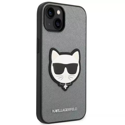 Karl Lagerfeld Etui Karl Lagerfeld KLHCP14MSAPCHG do iPhone 14 Plus 6,7" hardcase Saffiano Choupette Head Patch Karl Lagerfeld Etui Karl Lagerfeld KLHCP14MSAPCHG do iPhone 14 Plus 6,7" hardcase Saffiano Choupette Head Patch