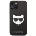Karl Lagerfeld Etui Karl Lagerfeld KLHCP14MSAPCHK do iPhone 14 Plus 6,7" hardcase Saffiano Choupette Head Patch