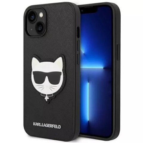 Karl Lagerfeld Etui Karl Lagerfeld KLHCP14MSAPCHK do iPhone 14 Plus 6,7" hardcase Saffiano Choupette Head Patch Karl Lagerfeld Etui Karl Lagerfeld KLHCP14MSAPCHK do iPhone 14 Plus 6,7" hardcase Saffiano Choupette Head Patch