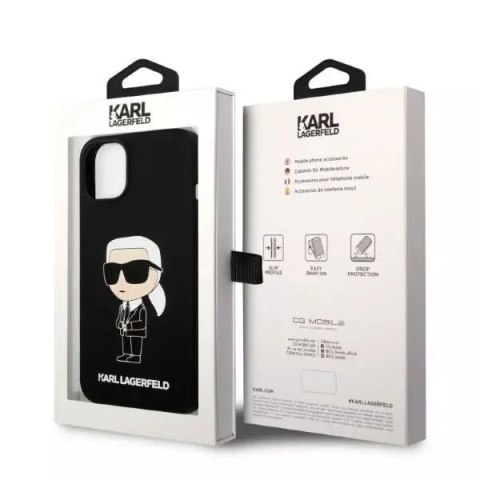 Karl Lagerfeld Etui Karl Lagerfeld KLHCP14MSNIKBCK do Apple iPhone 14 Plus 6,7" hardcase Silicone Ikonik Karl Lagerfeld Etui Karl Lagerfeld KLHCP14MSNIKBCK do Apple iPhone 14 Plus 6,7" hardcase Silicone Ikonik