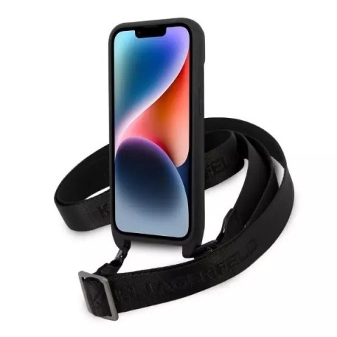 Karl Lagerfeld Etui Karl Lagerfeld KLHCP14MSTKMK do Apple iPhone 14 Plus 6,7" hardcase Monogram Ikonik Patch Karl Lagerfeld Etui Karl Lagerfeld KLHCP14MSTKMK do Apple iPhone 14 Plus 6,7" hardcase Monogram Ikonik Patch