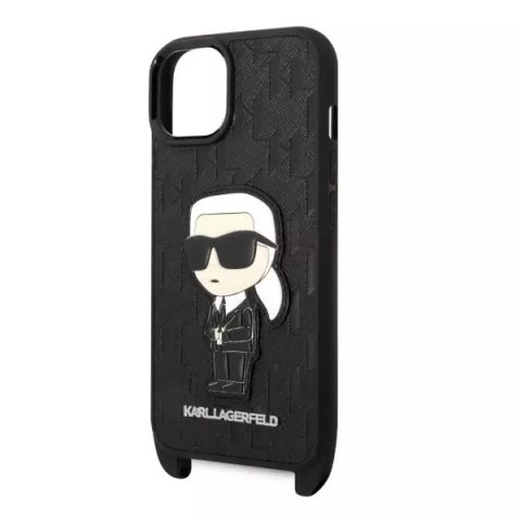 Karl Lagerfeld Etui Karl Lagerfeld KLHCP14MSTKMK do Apple iPhone 14 Plus 6,7" hardcase Monogram Ikonik Patch Karl Lagerfeld Etui Karl Lagerfeld KLHCP14MSTKMK do Apple iPhone 14 Plus 6,7" hardcase Monogram Ikonik Patch