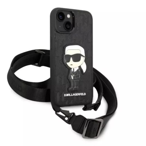 Karl Lagerfeld Etui Karl Lagerfeld KLHCP14MSTKMK do Apple iPhone 14 Plus 6,7" hardcase Monogram Ikonik Patch Karl Lagerfeld Etui Karl Lagerfeld KLHCP14MSTKMK do Apple iPhone 14 Plus 6,7" hardcase Monogram Ikonik Patch
