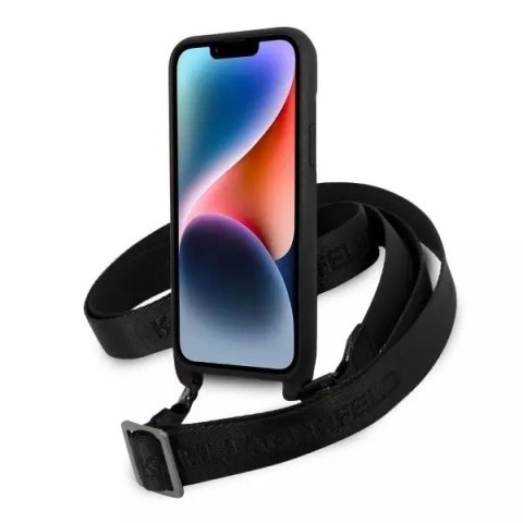 Karl Lagerfeld Etui Karl Lagerfeld KLHCP14MSTMMK do Apple iPhone 14 Plus 6,7" hardcase Monogram Plaque Logo Strap Karl Lagerfeld Etui Karl Lagerfeld KLHCP14MSTMMK do Apple iPhone 14 Plus 6,7" hardcase Monogram Plaque Logo Strap