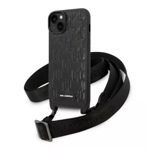 Karl Lagerfeld Etui Karl Lagerfeld KLHCP14MSTMMK do Apple iPhone 14 Plus 6,7" hardcase Monogram Plaque Logo Strap Karl Lagerfeld Etui Karl Lagerfeld KLHCP14MSTMMK do Apple iPhone 14 Plus 6,7" hardcase Monogram Plaque Logo Strap