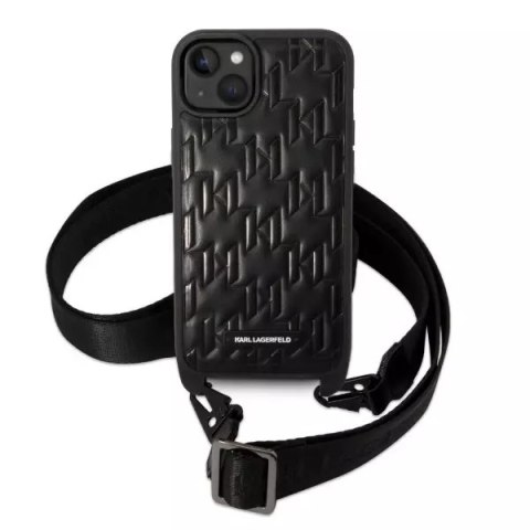 Karl Lagerfeld Etui Karl Lagerfeld KLHCP14MSTMMK do Apple iPhone 14 Plus 6,7" hardcase Monogram Plaque Logo Strap Karl Lagerfeld Etui Karl Lagerfeld KLHCP14MSTMMK do Apple iPhone 14 Plus 6,7" hardcase Monogram Plaque Logo Strap