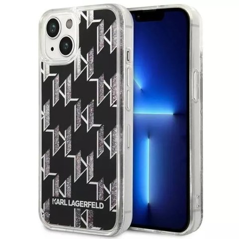 Karl Lagerfeld Etui ochronne na telefon Karl Lagerfeld KLHCP14SLMNMK do Apple iPhone 14 6,1" hardcase czarny/black Liquid Glitter Monogram Karl Lagerfeld Etui ochronne na telefon Karl Lagerfeld KLHCP14SLMNMK do Apple iPhone 14 6,1" hardcase czarny/black Liquid Glitter Monogram