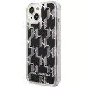 Karl Lagerfeld Etui ochronne na telefon Karl Lagerfeld KLHCP14SLMNMK do Apple iPhone 14 6,1" hardcase czarny/black Liquid Glitter Monogram