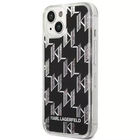 Karl Lagerfeld Etui ochronne na telefon Karl Lagerfeld KLHCP14SLMNMK do Apple iPhone 14 6,1" hardcase czarny/black Liquid Glitter Monogram Karl Lagerfeld Etui ochronne na telefon Karl Lagerfeld KLHCP14SLMNMK do Apple iPhone 14 6,1" hardcase czarny/black Liquid Glitter Monogram