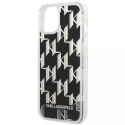 Karl Lagerfeld Etui ochronne na telefon Karl Lagerfeld KLHCP14SLMNMK do Apple iPhone 14 6,1" hardcase czarny/black Liquid Glitter Monogram