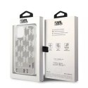 Karl Lagerfeld Etui ochronne na telefon Karl Lagerfeld KLHCP14SLMNMS do Apple iPhone 14 6,1" hardcase srebrny/silver Liquid Glitter Monogram