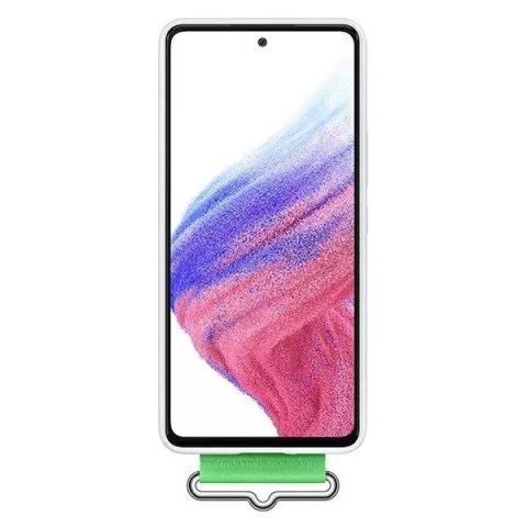 Samsung Etui Samsung EF-GA536TW do Samsung Galaxy A53 5G A536 biały/white Silicone Cover Strap Samsung Etui Samsung EF-GA536TW do Samsung Galaxy A53 5G A536 biały/white Silicone Cover Strap