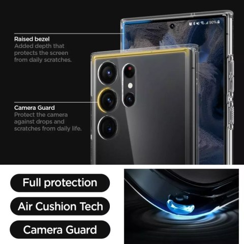 Spigen Etui ochronne Spigen Ultra Hybrid do Samsung Galaxy S23 Ultra Crystal Clear Spigen Etui ochronne Spigen Ultra Hybrid do Samsung Galaxy S23 Ultra Crystal Clear