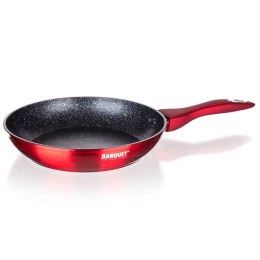 BANQUET PATELNIA GRANITOWA 28cm BANQUET METALLIC RED
