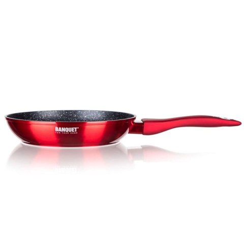 BANQUET PATELNIA GRANITOWA 28cm BANQUET METALLIC RED BANQUET PATELNIA GRANITOWA 28cm BANQUET METALLIC RED