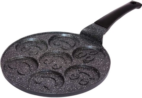 BRUNBESTE PATELNIA GRANITOWA DO PLACUSZKÓW Z UŚMIESZKAMI 1958 BRUNBESTE PATELNIA GRANITOWA DO PLACUSZKÓW Z UŚMIESZKAMI 1958