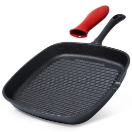 VILDE PATELNIA GRILLOWA ŻELIWNA 28cm Z SILIKONOWĄ NAKŁADKĄ CAST LINE 199045