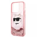 Karl Lagerfeld Etui Etui Karl Lagerfeld KLHCP14LLNCHCP do iPhone 14 Pro 6,1" hardcase Glitter Choupette Head