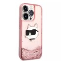 Karl Lagerfeld Etui Etui Karl Lagerfeld KLHCP14LLNCHCP do iPhone 14 Pro 6,1" hardcase Glitter Choupette Head