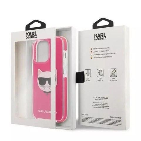Karl Lagerfeld Etui Karl Lagerfeld KLHCP13XTPECPI do iPhone 13 Pro Max 6,7" hardcase Choupette Head Karl Lagerfeld Etui Karl Lagerfeld KLHCP13XTPECPI do iPhone 13 Pro Max 6,7" hardcase Choupette Head