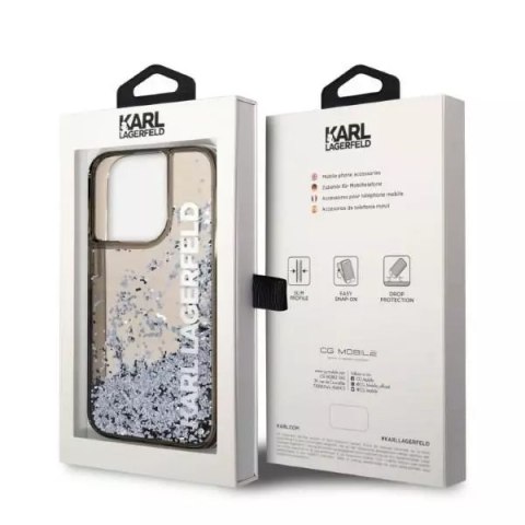 Karl Lagerfeld Etui Karl Lagerfeld KLHCP14LLCKVK do iPhone 14 Pro 6,1" hardcase Liquid Glitter Elong Karl Lagerfeld Etui Karl Lagerfeld KLHCP14LLCKVK do iPhone 14 Pro 6,1" hardcase Liquid Glitter Elong
