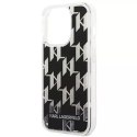 Karl Lagerfeld Etui Karl Lagerfeld KLHCP14LLMNMK do iPhone 14 Pro 6,1" hardcase Liquid Glitter Monogram