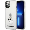 Karl Lagerfeld Etui ochronne na telefon Karl Lagerfeld KLHCP12MHNCHTCT do Apple iPhone 12 /12 Pro 6,1" transparent hardcase Ikonik Choupette