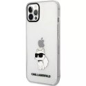 Karl Lagerfeld Etui ochronne na telefon Karl Lagerfeld KLHCP12MHNCHTCT do Apple iPhone 12 /12 Pro 6,1" transparent hardcase Ikonik Choupette