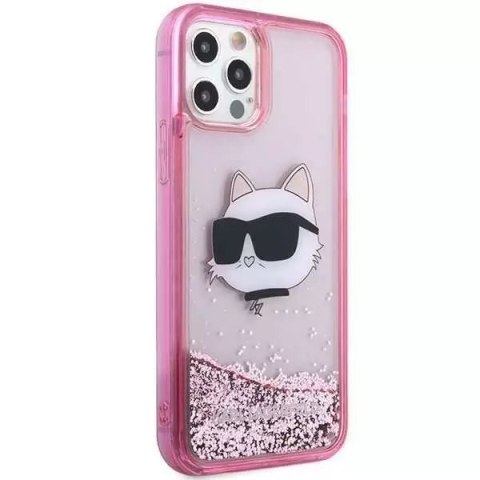 Karl Lagerfeld Etui ochronne na telefon Karl Lagerfeld KLHCP12MLNCHCP do Apple iPhone 12 /12 Pro 6,1" różowy/pink hardcase Glitter Choupette He Karl Lagerfeld Etui ochronne na telefon Karl Lagerfeld KLHCP12MLNCHCP do Apple iPhone 12 /12 Pro 6,1" różowy/pink hardcase Glitter Choupette He