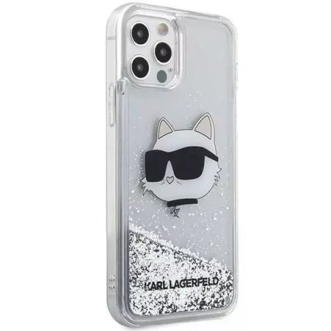 Karl Lagerfeld Etui ochronne na telefon Karl Lagerfeld KLHCP12MLNCHCS do Apple iPhone 12 /12 Pro 6,1" srebrny/silver hardcase Glitter Choupette Karl Lagerfeld Etui ochronne na telefon Karl Lagerfeld KLHCP12MLNCHCS do Apple iPhone 12 /12 Pro 6,1" srebrny/silver hardcase Glitter Choupette