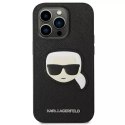 Karl Lagerfeld Etui ochronne na telefon Karl Lagerfeld KLHCP14LSAPKHK do Apple iPhone 14 Pro 6,1" czarny/black hardcase Saffiano Karl`s Head Pa