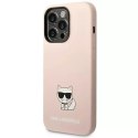 Karl Lagerfeld Etui ochronne na telefon Karl Lagerfeld KLHCP14LSLCTPI do Apple iPhone 14 Pro 6,1" hardcase jasnoróżowy/light pink Silicone Chou