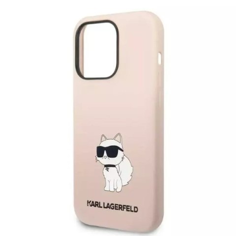 Karl Lagerfeld Etui ochronne na telefon Karl Lagerfeld KLHCP14LSNCHBCP do Apple iPhone 14 Pro 6,1" hardcase różowy/pink Silicone Choupette Karl Lagerfeld Etui ochronne na telefon Karl Lagerfeld KLHCP14LSNCHBCP do Apple iPhone 14 Pro 6,1" hardcase różowy/pink Silicone Choupette