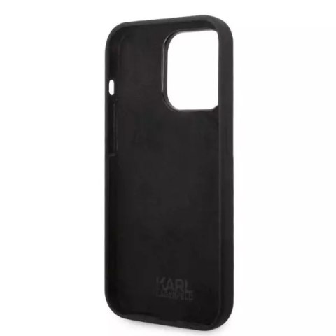 Karl Lagerfeld Etui ochronne na telefon Karl Lagerfeld KLHCP14LSNIKBCK do Apple iPhone 14 Pro 6,1" hardcase czarny/black Silicone Ikonik Karl Lagerfeld Etui ochronne na telefon Karl Lagerfeld KLHCP14LSNIKBCK do Apple iPhone 14 Pro 6,1" hardcase czarny/black Silicone Ikonik