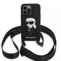 Karl Lagerfeld Etui ochronne na telefon Karl Lagerfeld KLHCP14LSTKMK do Apple iPhone 14 Pro 6,1" czarny/black hardcase Monogram Ikonik Patch