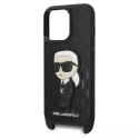 Karl Lagerfeld Etui ochronne na telefon Karl Lagerfeld KLHCP14LSTKMK do Apple iPhone 14 Pro 6,1" czarny/black hardcase Monogram Ikonik Patch