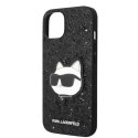 Karl Lagerfeld Etui ochronne na telefon Karl Lagerfeld KLHCP14MG2CPK do Apple iPhone 14 Plus 6,7" czarny/black hardcase Glitter Choupette Patch