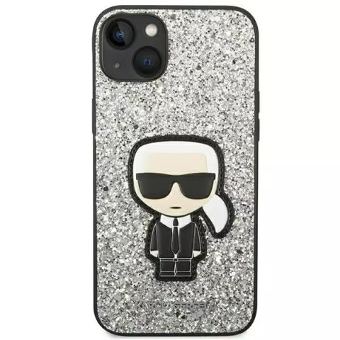 Karl Lagerfeld Etui ochronne na telefon Karl Lagerfeld KLHCP14MGFKPG do Apple iPhone 14 Plus 6,7" hardcase srebrny/silver Glitter Flakes Ikonik Karl Lagerfeld Etui ochronne na telefon Karl Lagerfeld KLHCP14MGFKPG do Apple iPhone 14 Plus 6,7" hardcase srebrny/silver Glitter Flakes Ikonik