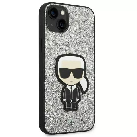Karl Lagerfeld Etui ochronne na telefon Karl Lagerfeld KLHCP14MGFKPG do Apple iPhone 14 Plus 6,7" hardcase srebrny/silver Glitter Flakes Ikonik Karl Lagerfeld Etui ochronne na telefon Karl Lagerfeld KLHCP14MGFKPG do Apple iPhone 14 Plus 6,7" hardcase srebrny/silver Glitter Flakes Ikonik