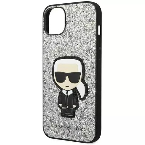 Karl Lagerfeld Etui ochronne na telefon Karl Lagerfeld KLHCP14MGFKPG do Apple iPhone 14 Plus 6,7" hardcase srebrny/silver Glitter Flakes Ikonik Karl Lagerfeld Etui ochronne na telefon Karl Lagerfeld KLHCP14MGFKPG do Apple iPhone 14 Plus 6,7" hardcase srebrny/silver Glitter Flakes Ikonik