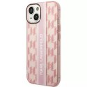 Karl Lagerfeld Etui ochronne na telefon Karl Lagerfeld KLHCP14MHKLSPCP do Apple iPhone 14 Plus 6,7" hardcase różowy/pink Mono Vertical Stripe