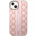 Karl Lagerfeld Etui ochronne na telefon Karl Lagerfeld KLHCP14MHKLSPCP do Apple iPhone 14 Plus 6,7" hardcase różowy/pink Mono Vertical Stripe
