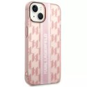Karl Lagerfeld Etui ochronne na telefon Karl Lagerfeld KLHCP14MHKLSPCP do Apple iPhone 14 Plus 6,7" hardcase różowy/pink Mono Vertical Stripe