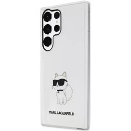 Karl Lagerfeld Etui ochronne na telefon Karl Lagerfeld KLHCS23LHNCHTCT do Samsung Galaxy S23 Ultra S918 transparent hardcase Ikonik Choupette