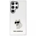 Karl Lagerfeld Etui ochronne na telefon Karl Lagerfeld KLHCS23LHNCHTCT do Samsung Galaxy S23 Ultra S918 transparent hardcase Ikonik Choupette