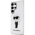 Karl Lagerfeld Etui ochronne na telefon Karl Lagerfeld KLHCS23LHNIKTCT do Samsung Galaxy S23 Ultra S918 transparent hardcase Ikonik Karl Lagerf